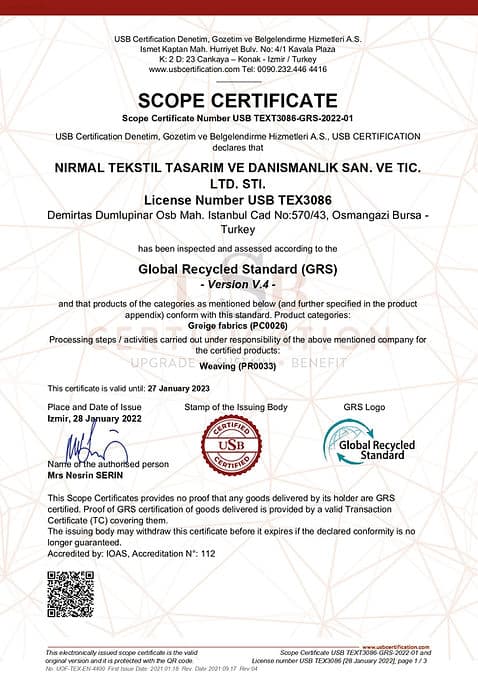 GRS Certificate
