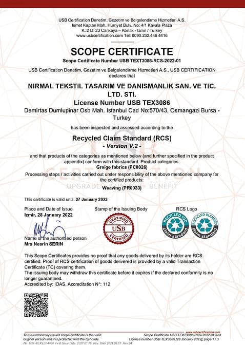 RCS Certificate
